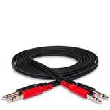 HOSA Stereo Interconnect Dual 1/4 in TRS to Dual 1/4 in TRS - 2m