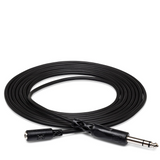 HOSA Headphone Adaptor Cable 3.5 mm TRS to 1/4 in TRS - 10ft / 3.0m