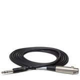 HOSA Balanced Interconnect XLR3F to 1/4 in TRS - 10ft / 3.0m