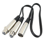 HOSA Y Cable XLR3F to Dual XLR3M - 18in / 45cm