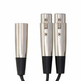HOSA Y Cable XLR3F to Dual XLR3M - 18in / 45cm