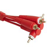 UDG Set RCA Straight-RCA Angled 3m Red