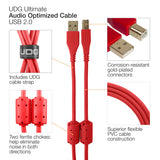UDG Ultimate Audio Cable USB 2.0 AB Straight 1m Red