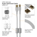 UDG Ultimate Audio Cable USB 2.0 AB Straight 1m White