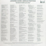 Leonard Cohen - Various Positions [LP]