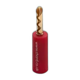 CHORD Crimp Gold Banana Plug Red Cap