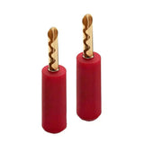 CHORD Crimp Gold Banana Plug Red Cap