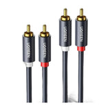 UGREEN AV104 2RCA to 2RCA Audio Cable Black - 1.5m