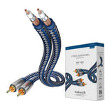 Inakustik Premium Phono - RCA-RCA - Blue Silver