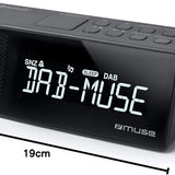 Muse M-172 BT Dual Alarm Clock Radio PLL with Bluetooth Black