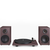 TRIANGLE TURNTABLE & BLUETOOTH WIRELESS SPEAKER LN01A - Eggplant