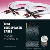 CHORD C-screenX Speaker Cable Terminated Pair 3m
